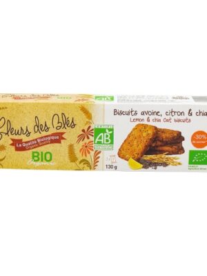 Biscuits avoine, citron & chia BIO France 130g
